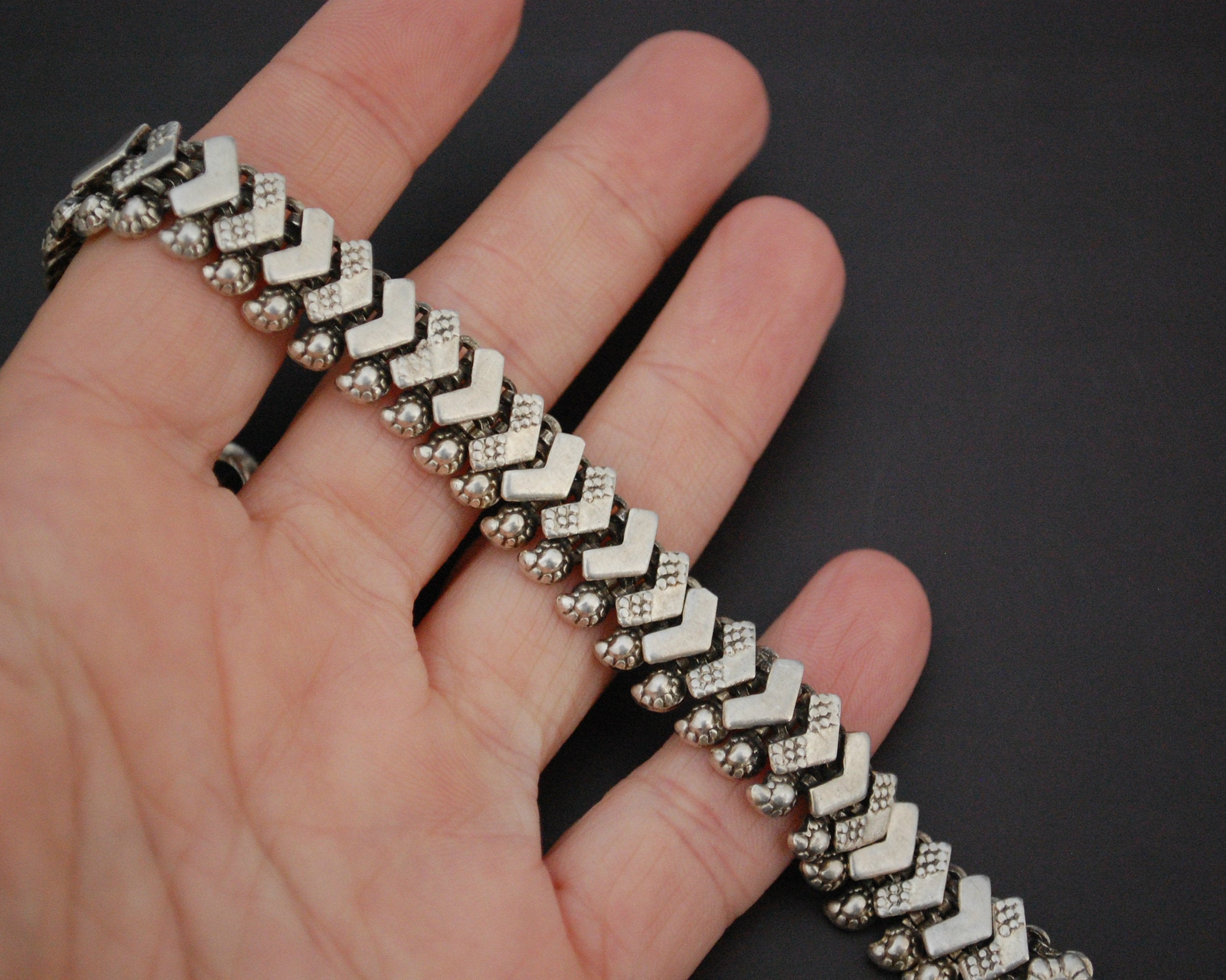 Rajasthani Sterling Silver Link Bracelet