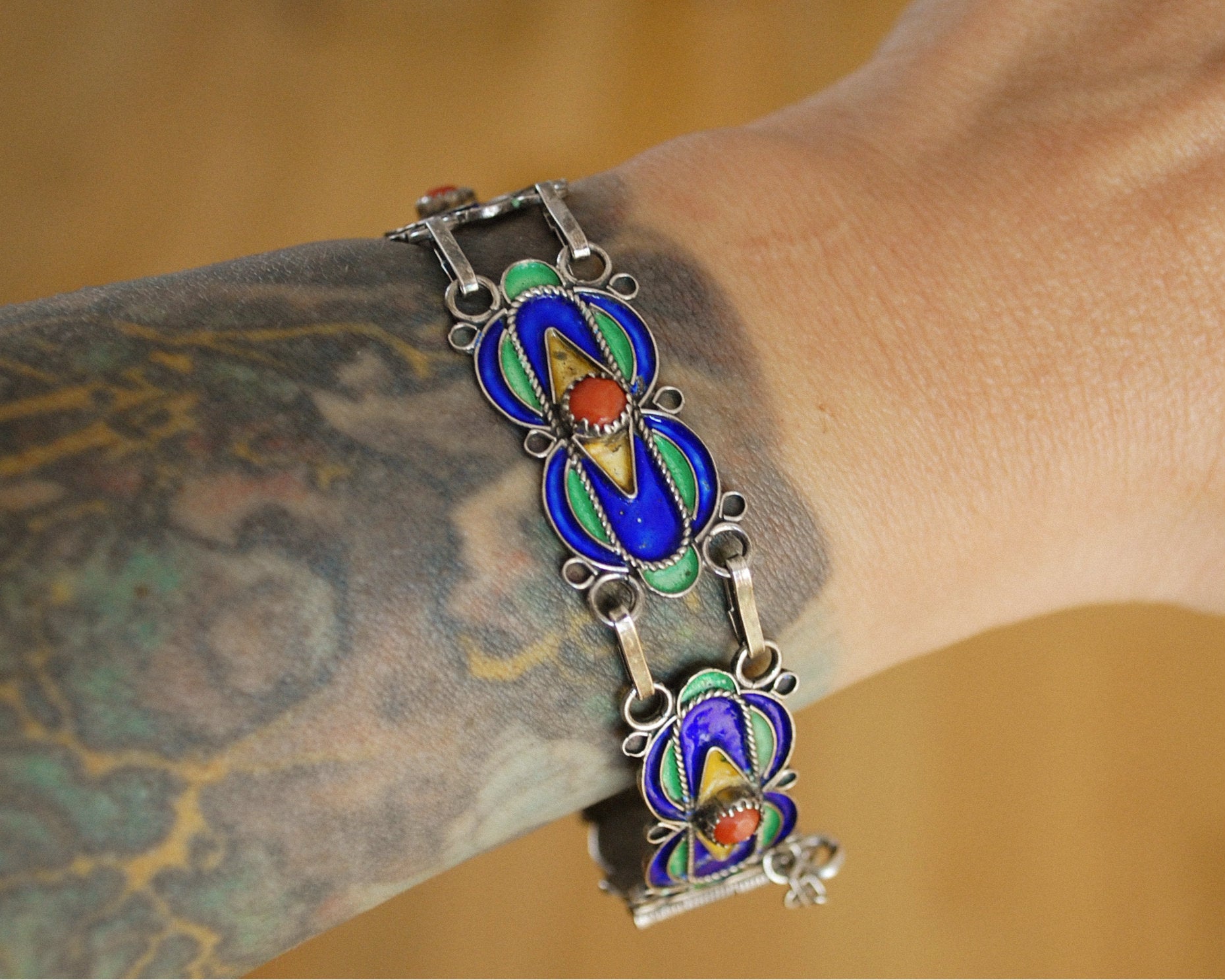 Algerian Kabyle Berber Bracelet with Corals