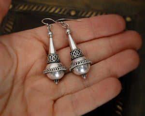 Vintage Indian Silver Earrings