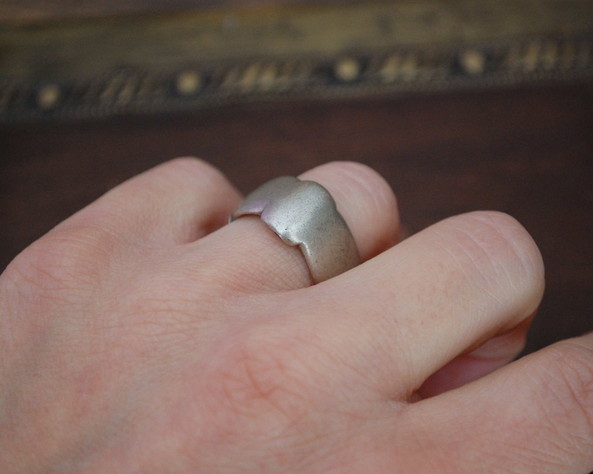 Substantial Old Berber Ring from Morocco - Size 6