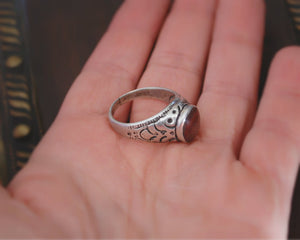 Afghani Carnelian Ring - Size 7.5