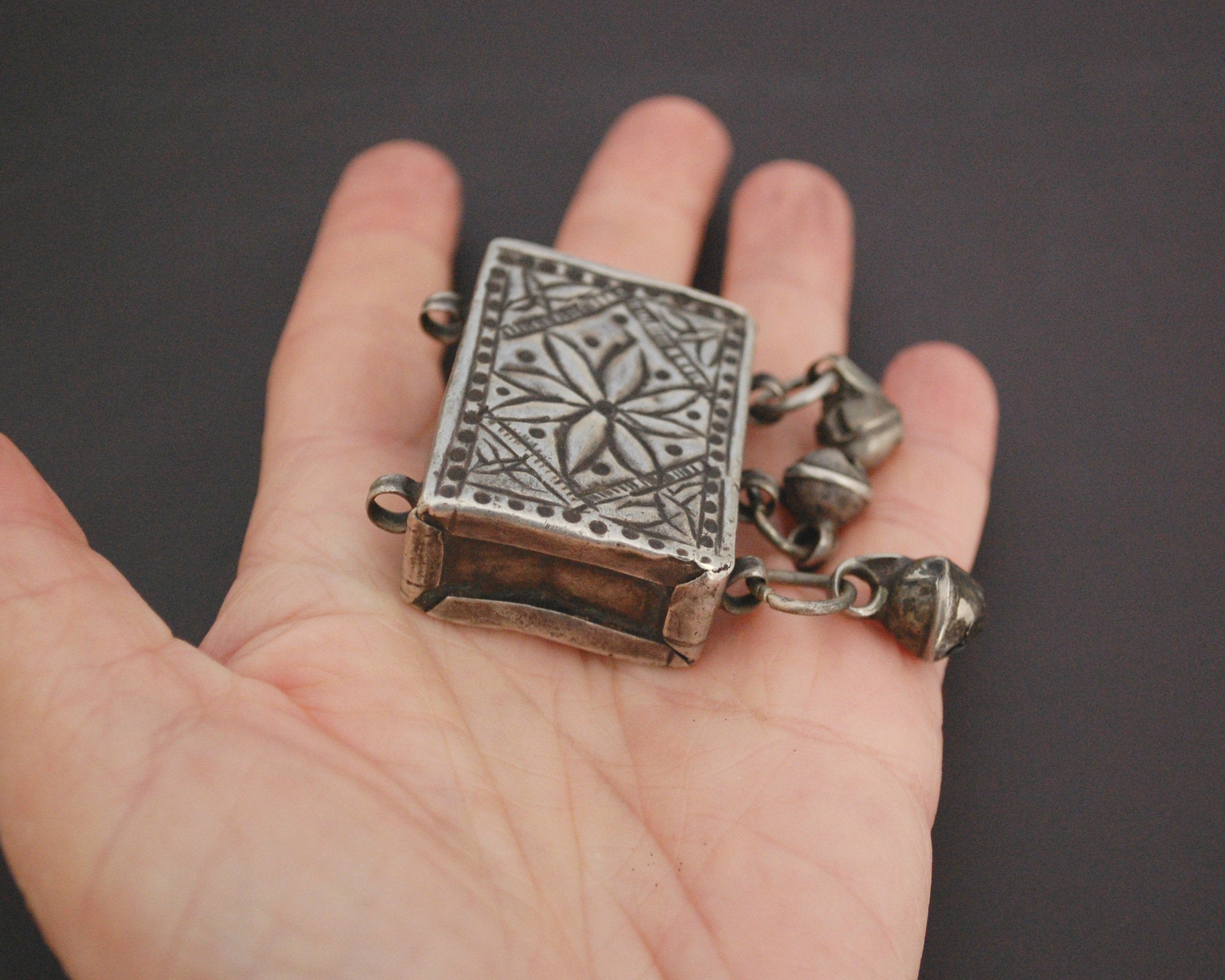 Old Kurdish Amulet Box Pendant