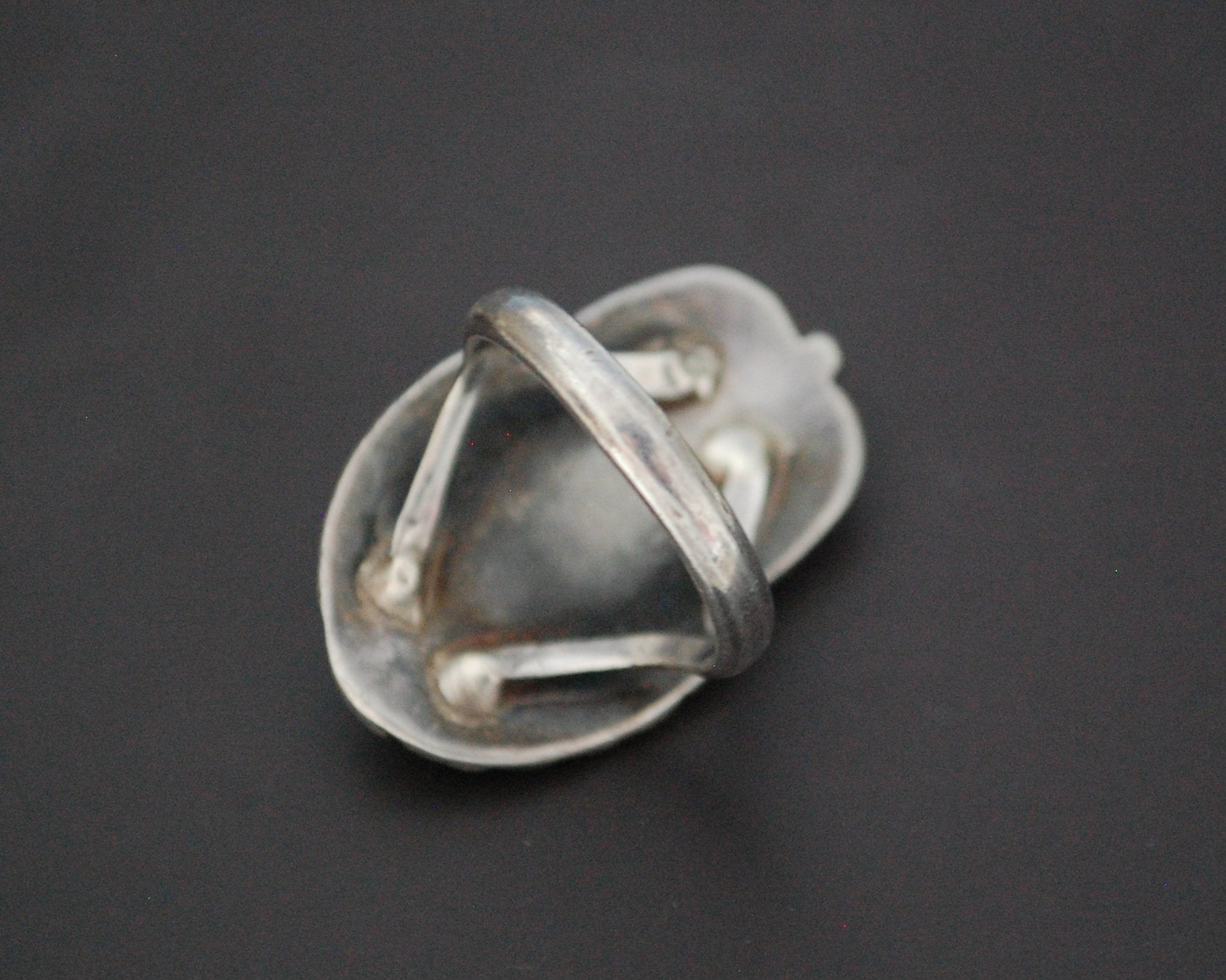 Native American Navajo Amber Ring - Size 6.5