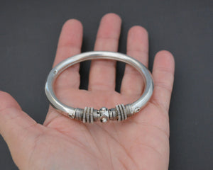 Ethnic Indian Silver Bracelet - Openable