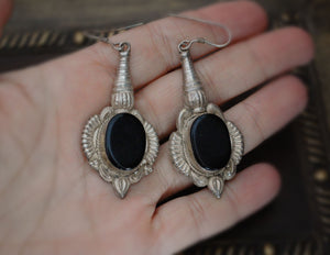 Ethnic Onyx Earrings from India