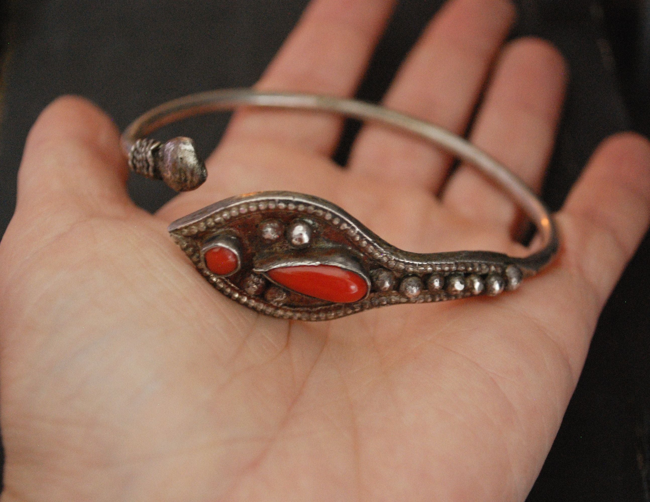Berber Coral Cuff Bracelet