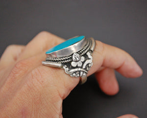 Nepali Turquoise Ring - Size 10.5