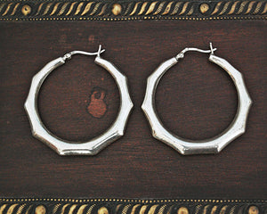 Ethnic Hoop Earrings - LARGE