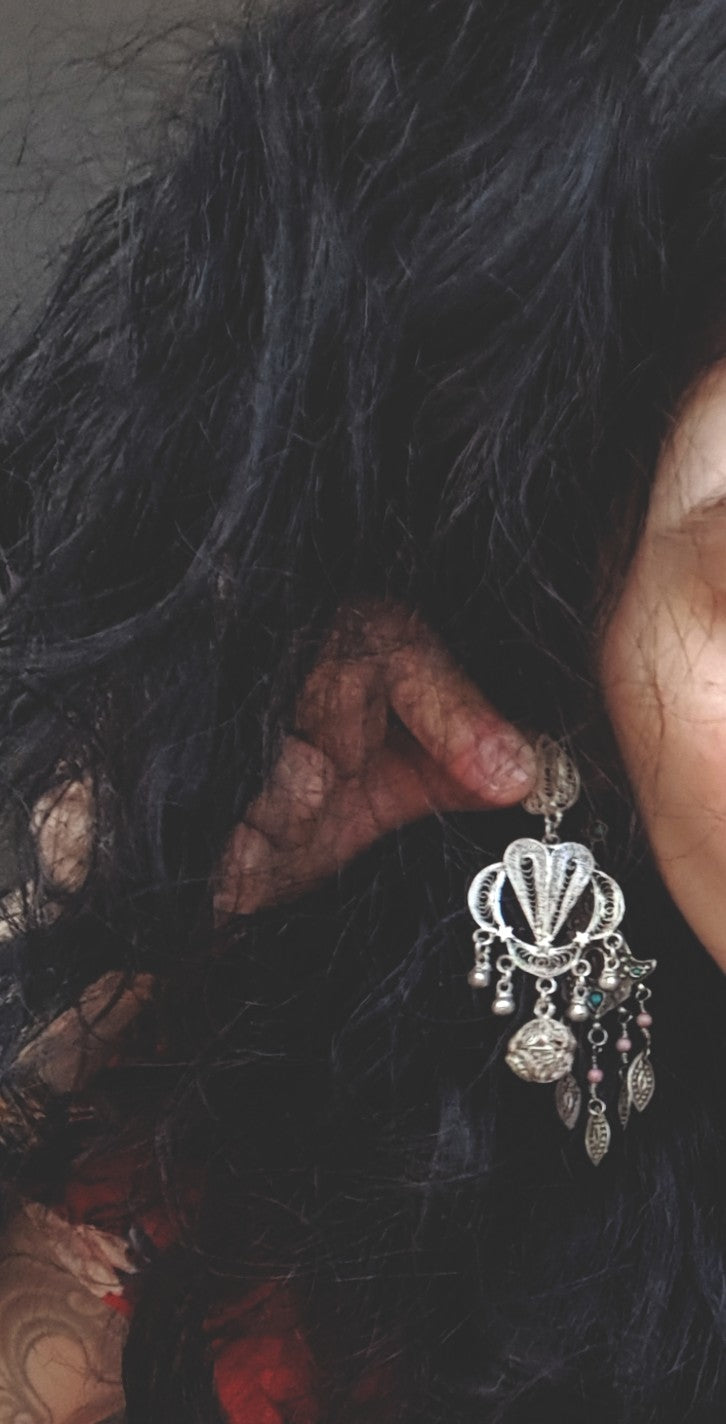 Mexican Oaxacan Filigree Earrings - Oaxacan Jewelry