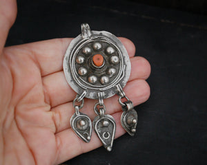 Old Berber Coral Pendant from Morocco