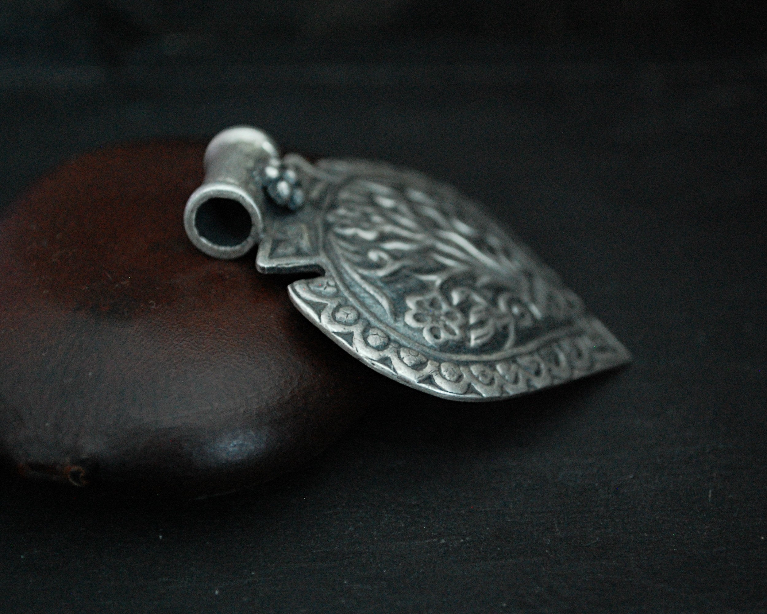 Rajasthani Silver Amulet with Tree of Life