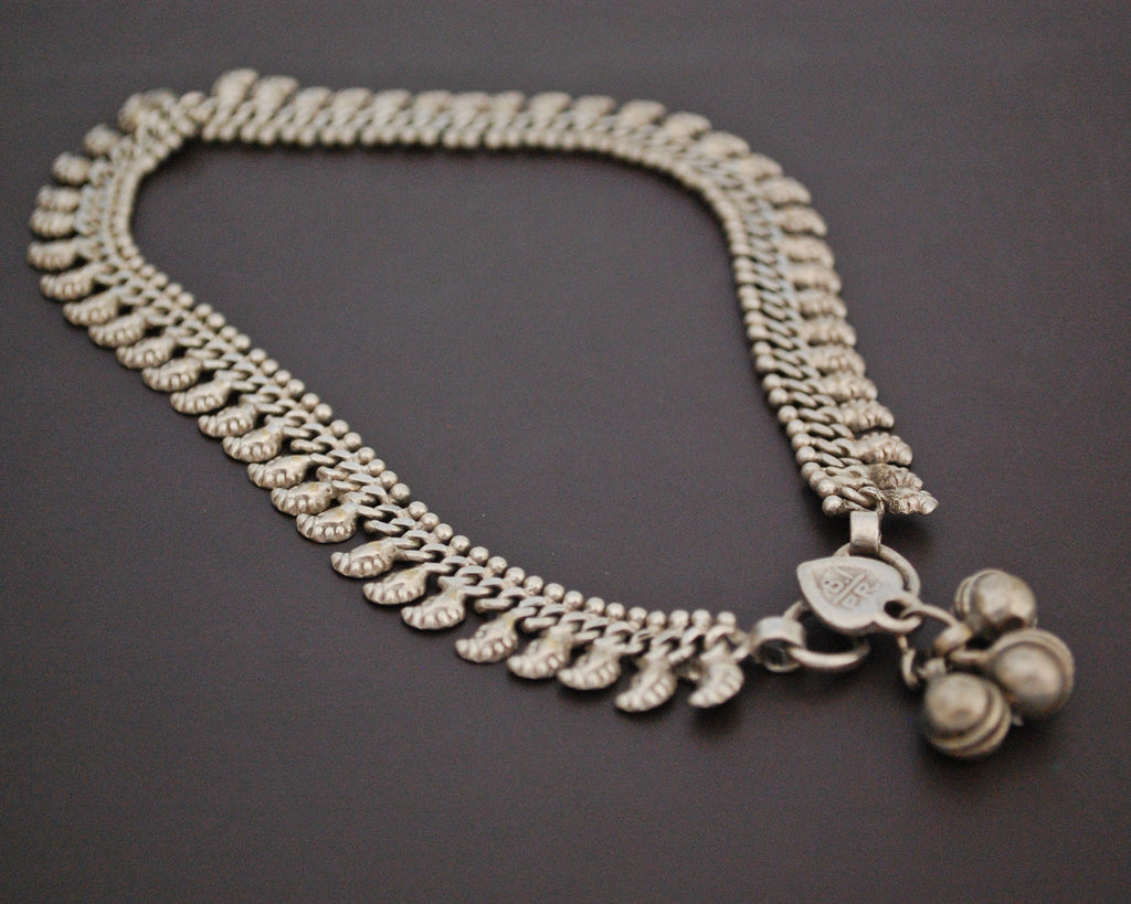 Rajasthani Silver Anklet with Bells