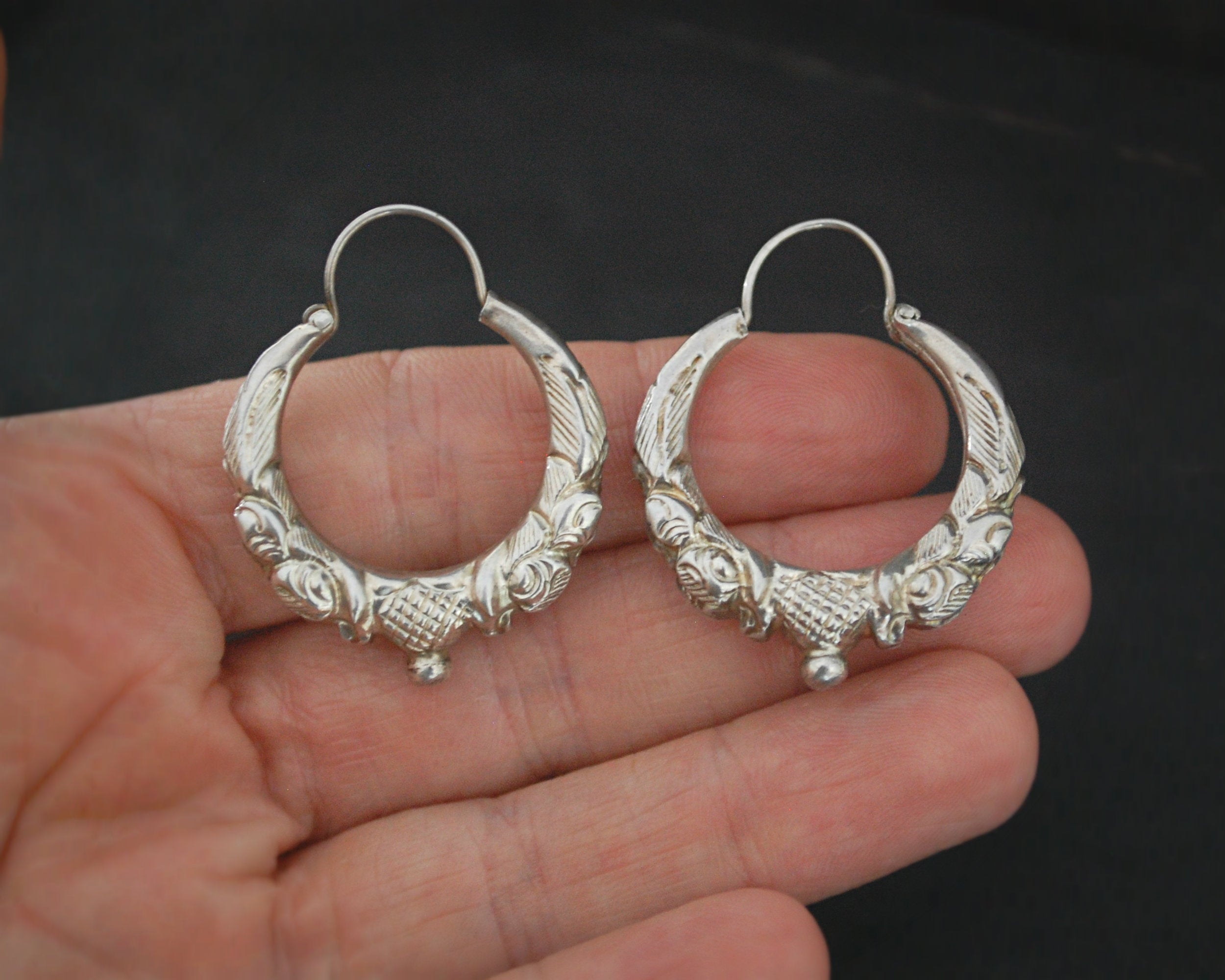Nepali Hoop Earrings - MEDIUM