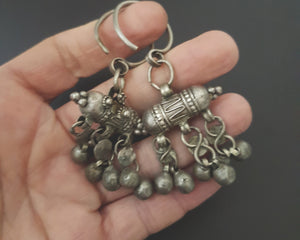 Old Yemeni Silver Hirz Earrings