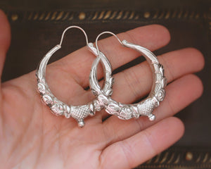 Ethnic Nepali Hoop Earrings - LARGE