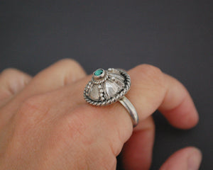 Ethnic Turquoise Ring - Size 6.5