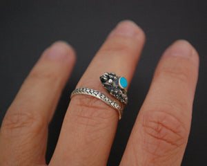 Dragon Turquoise Ring from Bali - Size 7 and Adjustable