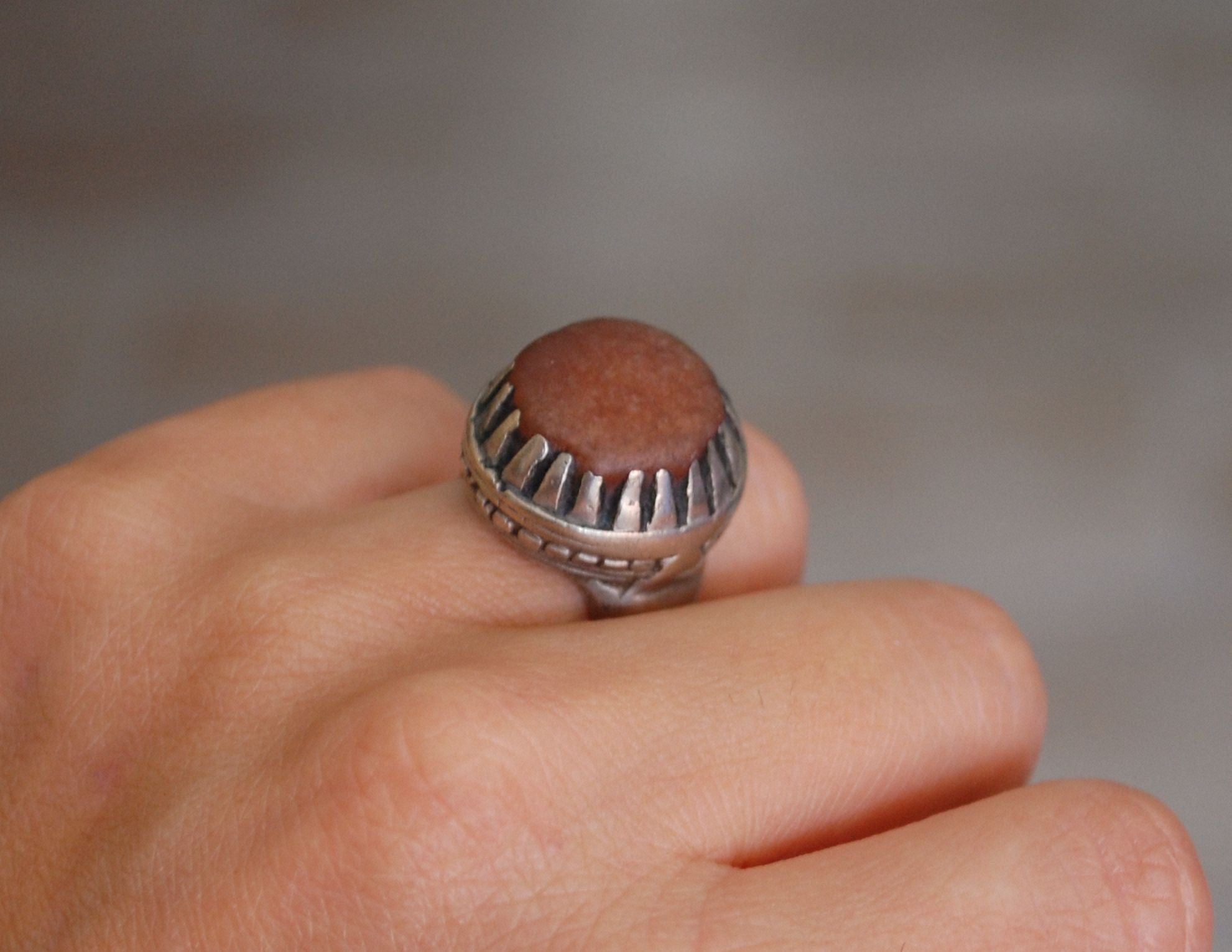 Tuareg Carnelian Ring - Size 5