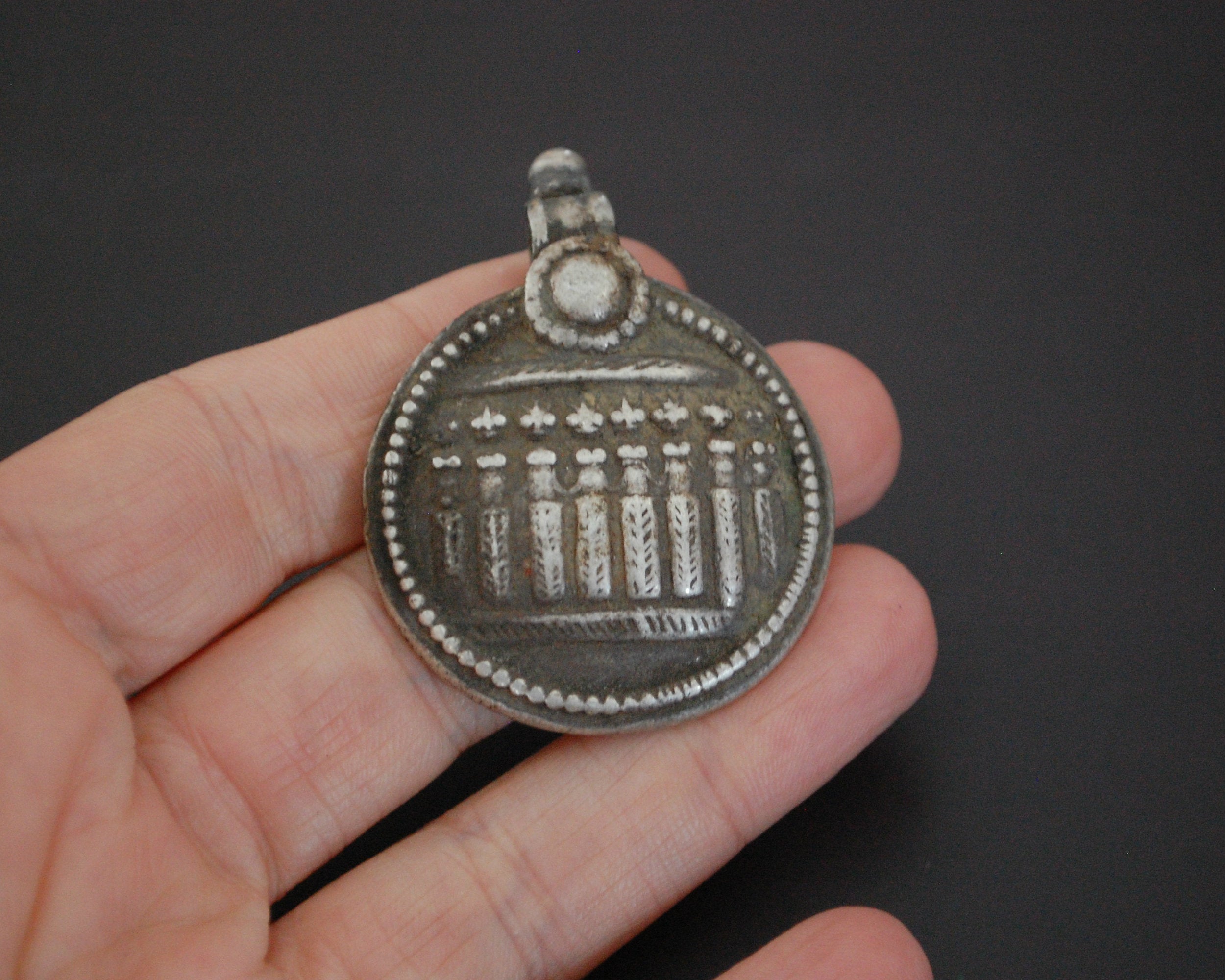 Antique Hindu Amulet Sapta Matrika