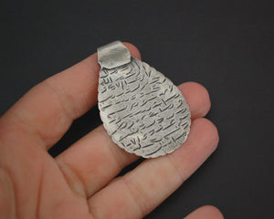 Rare Old Arabic Writing Amulet Pendant