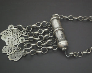 Old Tunisian Hamsa Pendant Necklace