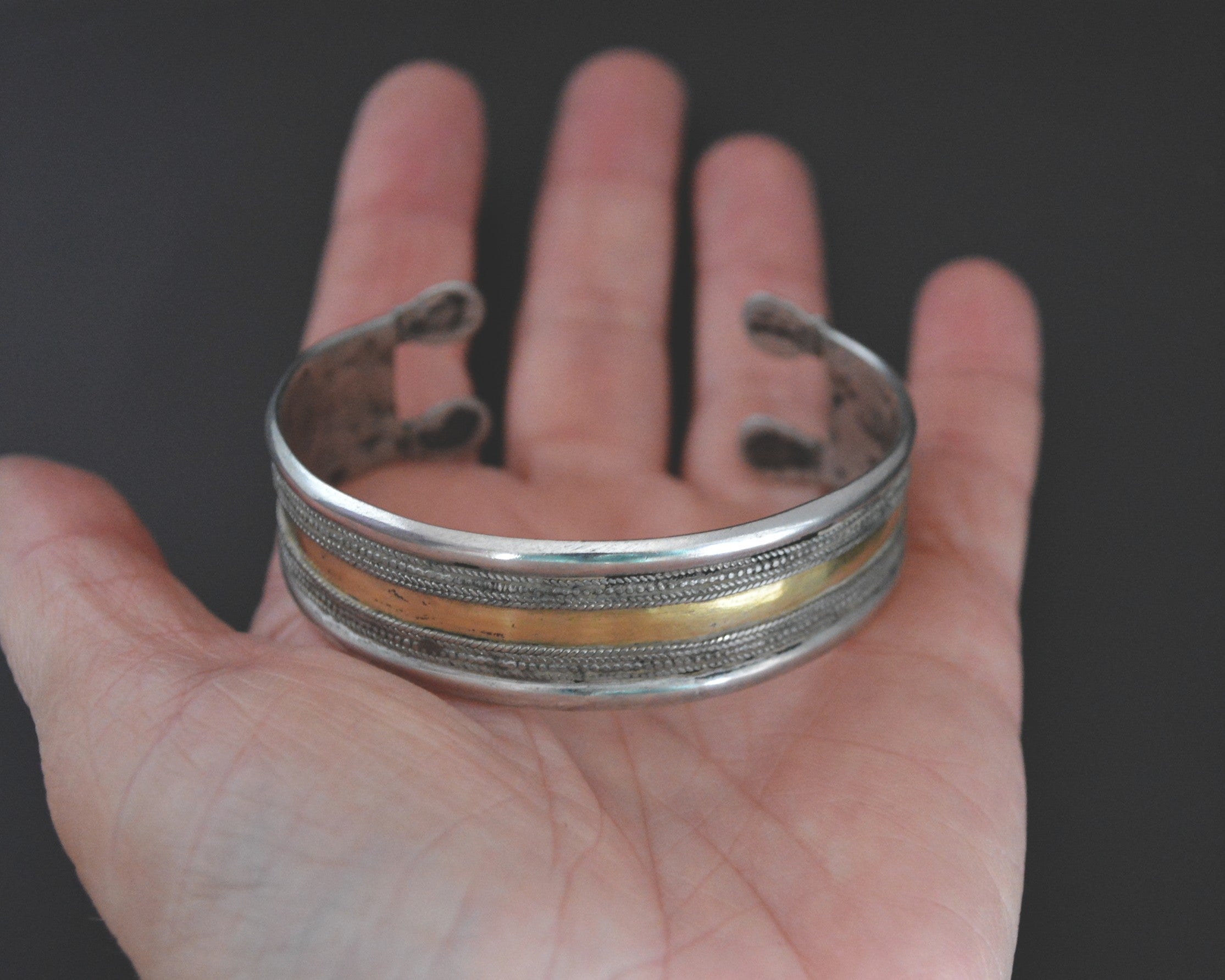 Turkmen Gilded Cuff Bracelet -