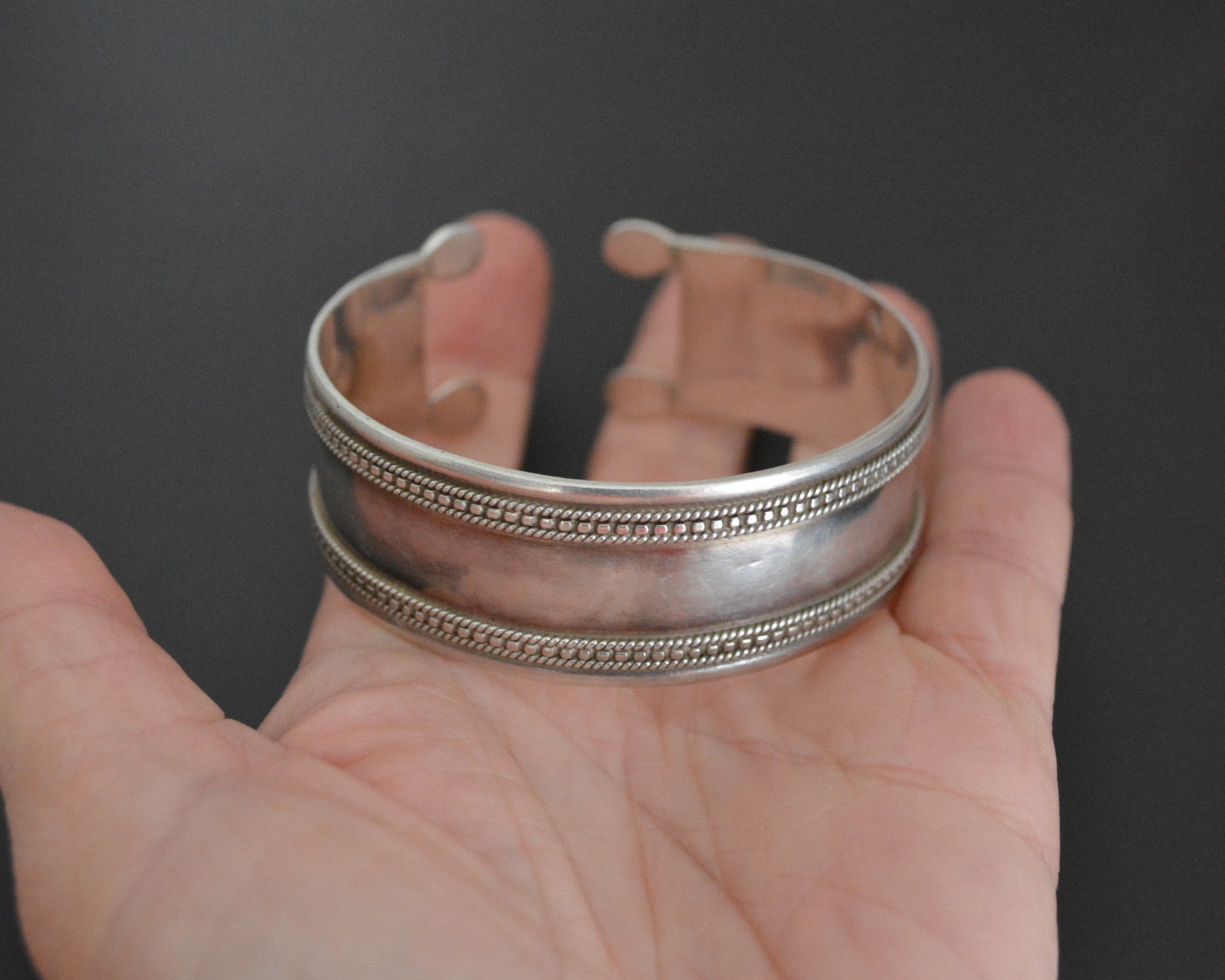 Turkmen Silver Cuff Bracelet