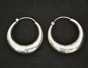 Sterling Silver Hoop Earrings - MEDIUM