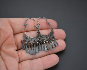 Filigree Hoop Earrings with Dangles