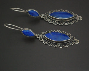 Afghani Earrings with Lapis Lazuli