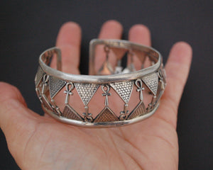 Egyptian Ankh Cuff Bracelet