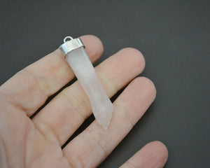 Rosequartz Figa Hand Lucky Charm Amulet