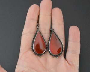 Ethnic Carnelian Earrings from India