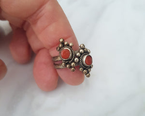 Berber Kabyle Coral Ring - Size 6