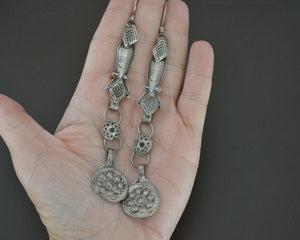 Very Long Afghani Fish Dangle Earrings