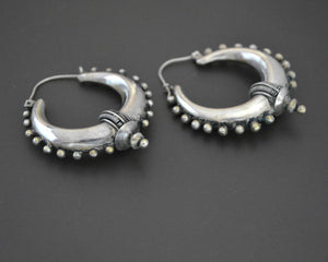 Ethnic Spike Hoop Earrings - LARGE