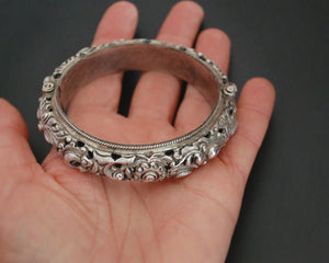 Fabulous Nepali Hinged Repoussee Bracelet