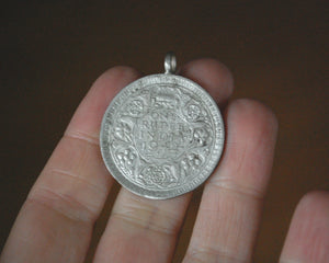 Indian One Rupee Coin Pendant