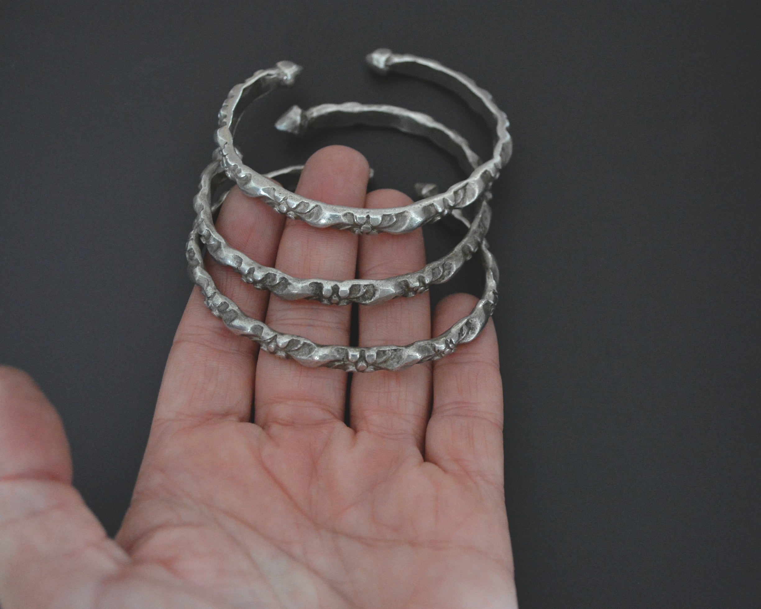Reserved for A. - Rajasthani Silver Cuff Bracelet