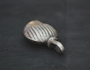 Indian Paisley Mango Silver Charm Pendant