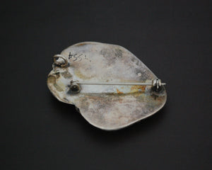 Old Navajo Turquoise Pendant Brooch