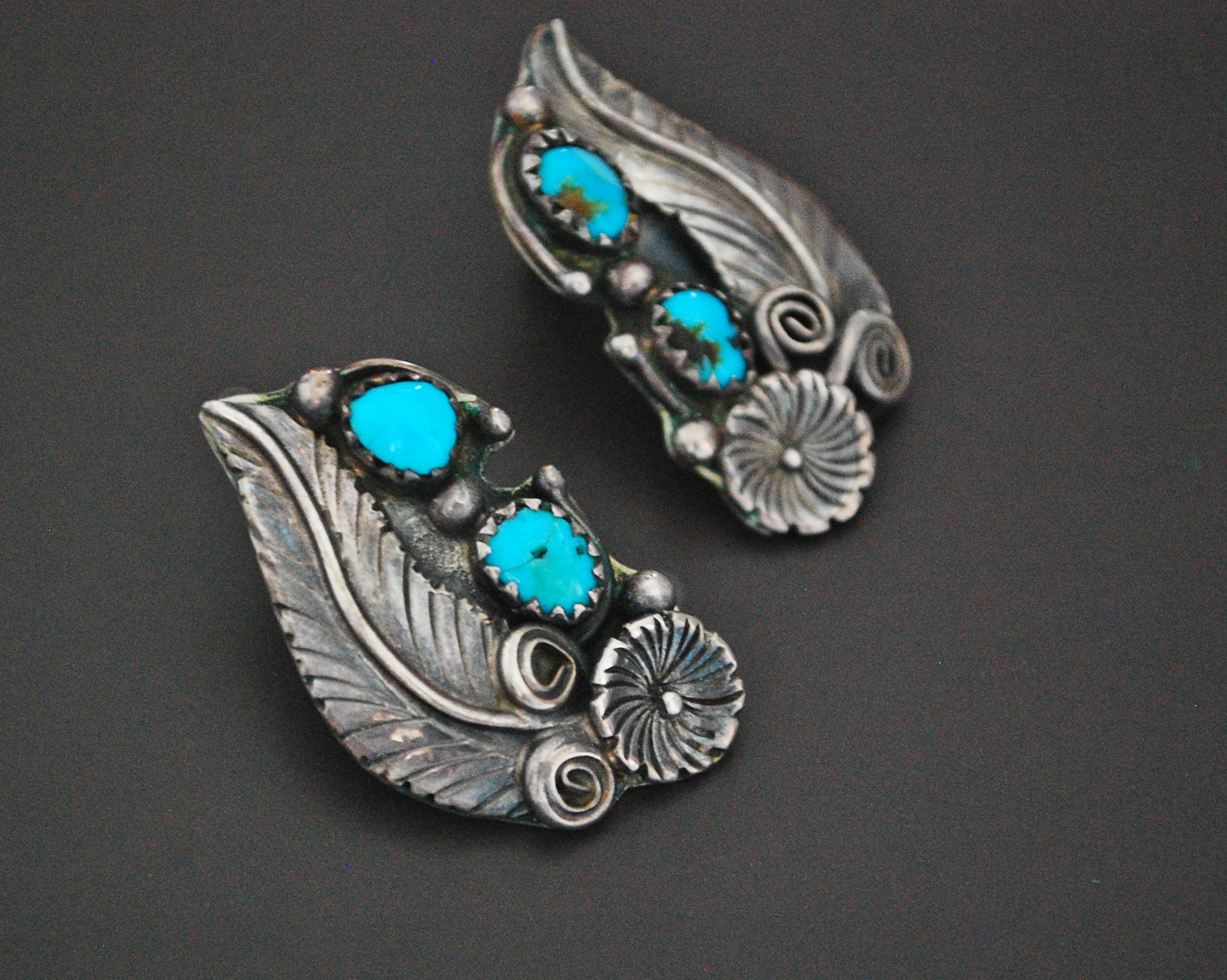 Native American Navajo Turquoise Stud Earrings