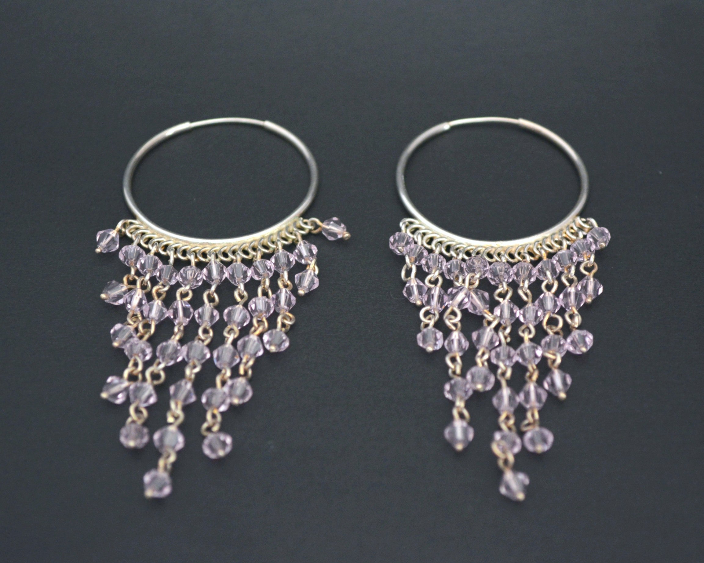 Ethnic Chandelier Hoop Earrings