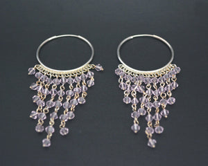 Ethnic Chandelier Hoop Earrings