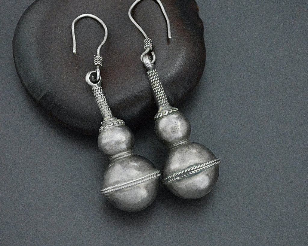 Vintage Silver Indian Dangle Earrings