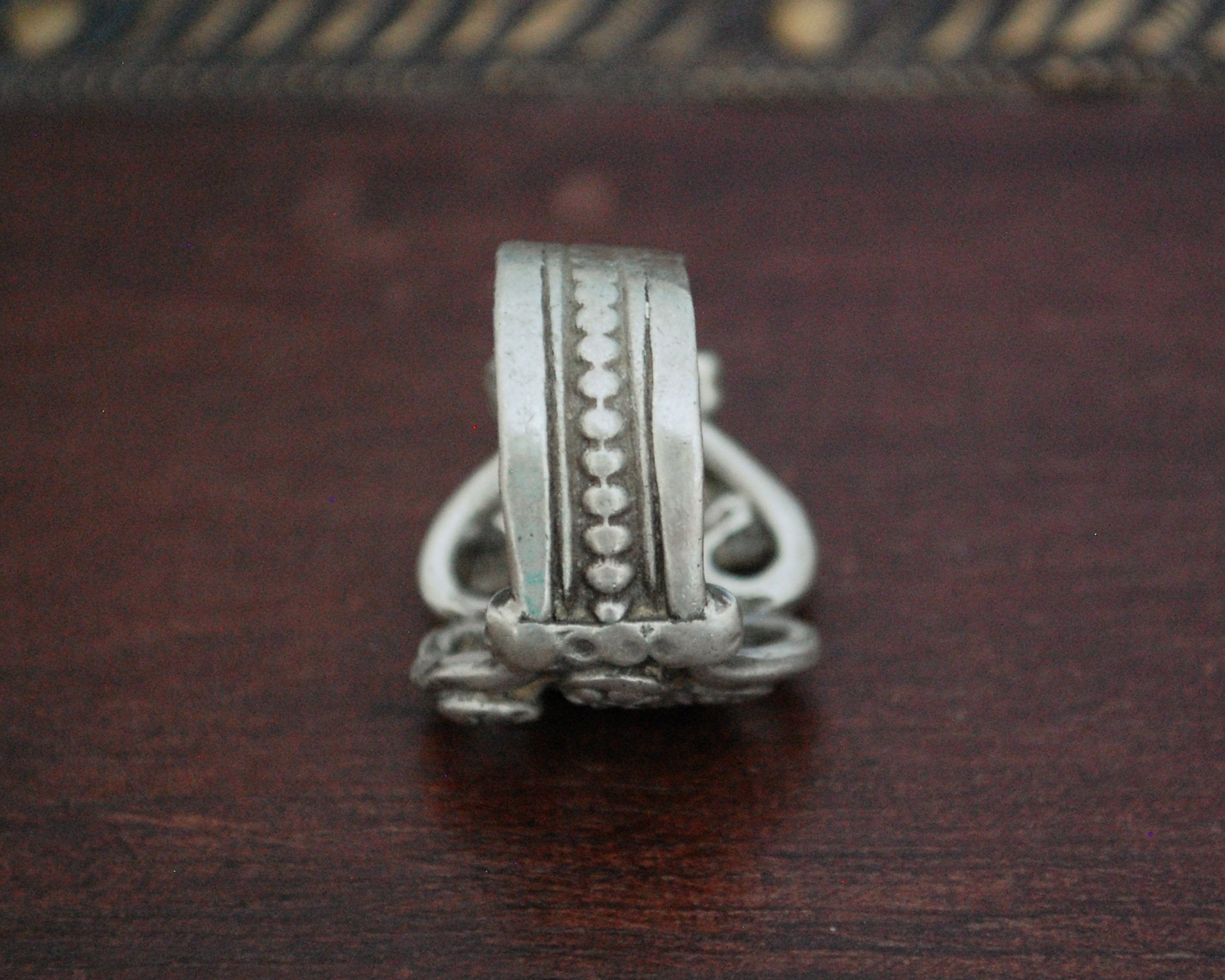 Old Rajasthani Heart Ring - Size 6.5