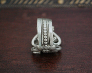 Old Rajasthani Heart Ring - Size 6.5