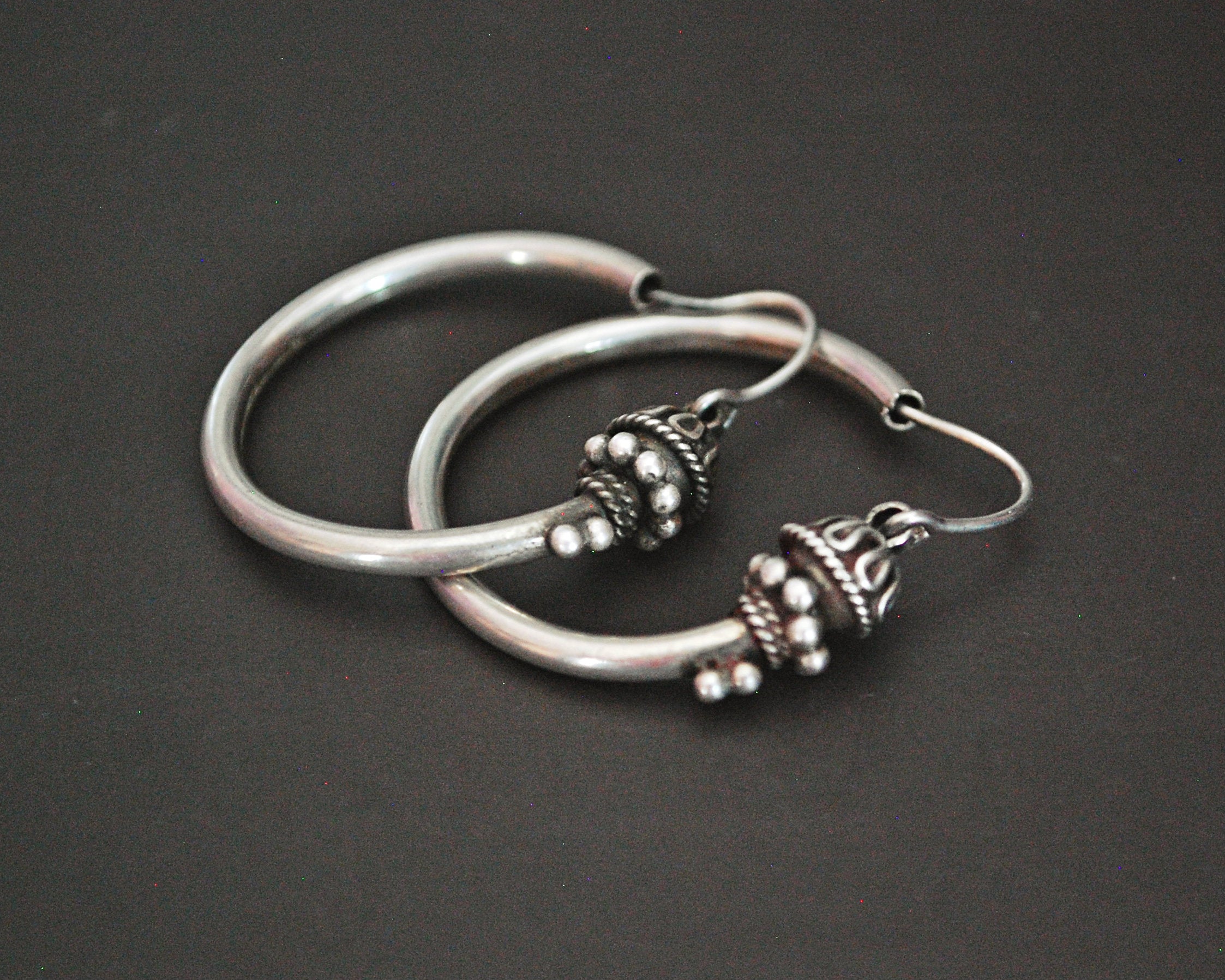 Ethnic Bali Hoop Earrings