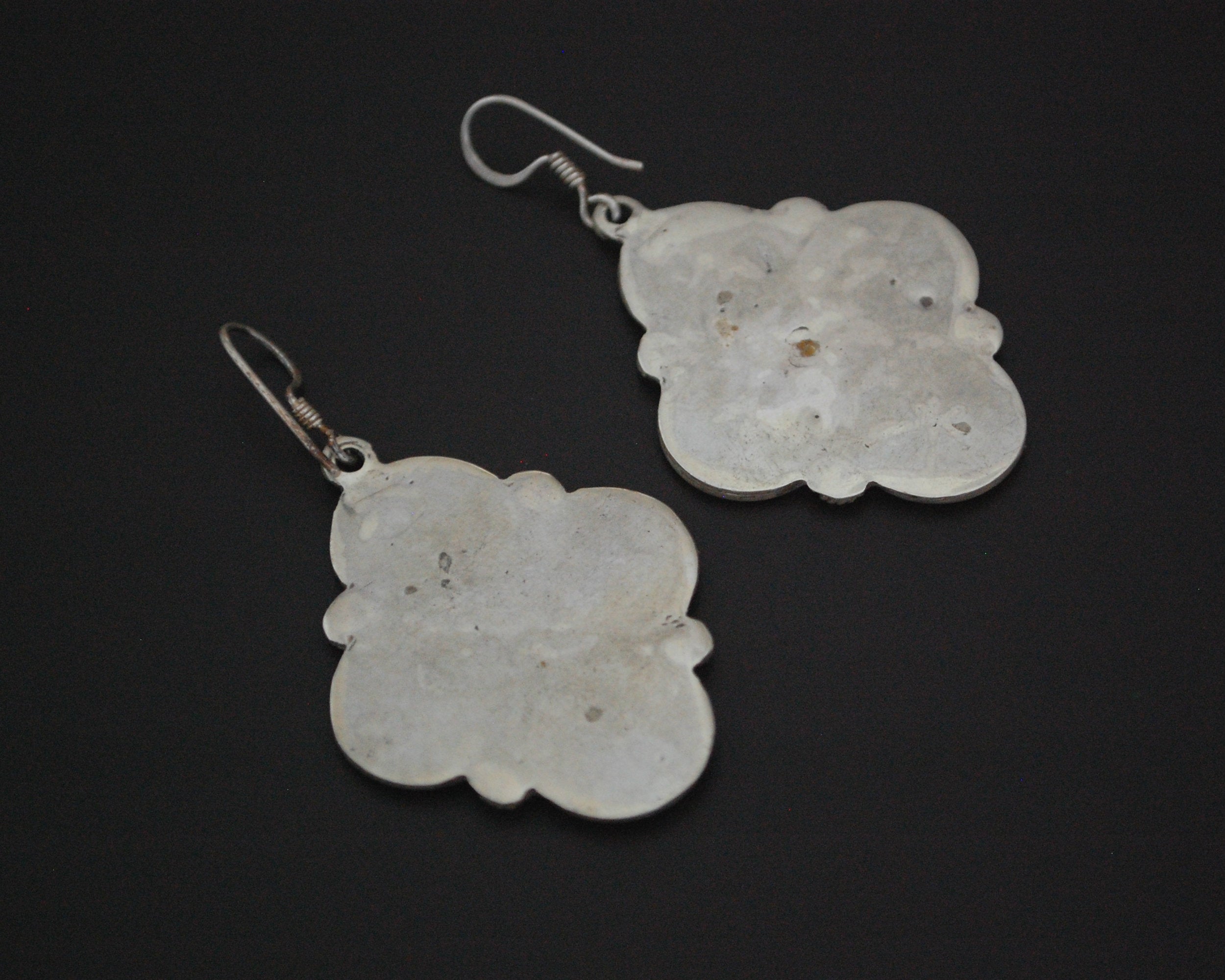 Moroccan Berber Enamel Earrings