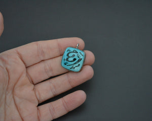 Arabic Script Glass Pendant